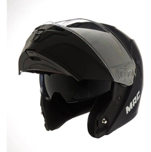 Producto - CASCOS MAC BLAZE SOLID BLACK MATE REBATIBLE - 0