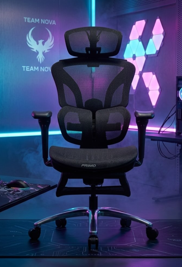 Producto - SILLA GAMER FORMULA V ERGOLUX 4 MESH BLACK