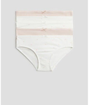 Producto - Pack de 5 bombachas HyM talle 8/10 rosa y blanca