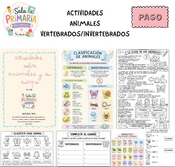 Producto - Animales y su cuerpo