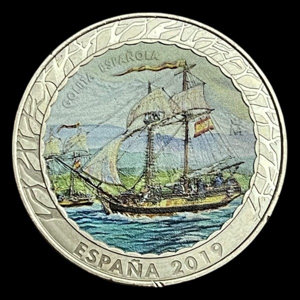 Producto - España 1.5 Euros del 2019 "Goleta Española" Historia de la navegación