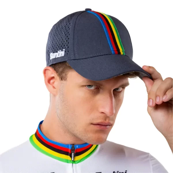 Producto - GORRA LOGO SANTINI UNISEX  UCI WORLD CHAMPION OFFICIAL
