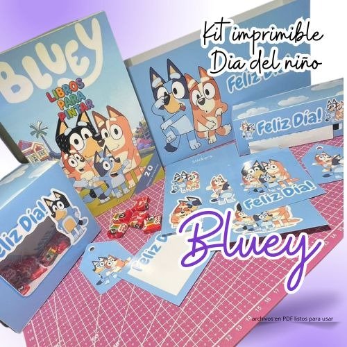 Producto - kit imprimible bluey