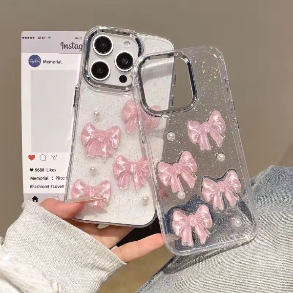 Producto - Case moñito perlas