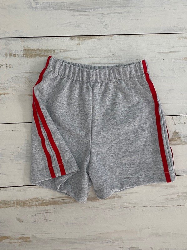 Producto - Short rústico tiras (gris melange)