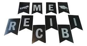 Producto - BANDERIN CON STAMPING ME RECIBI