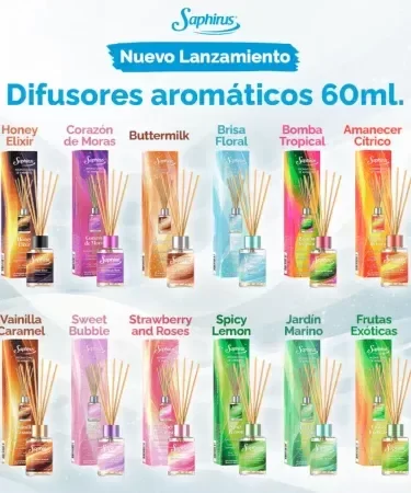 Producto - DIFUSOR AROMÁTICO C VARILLAS 60ML