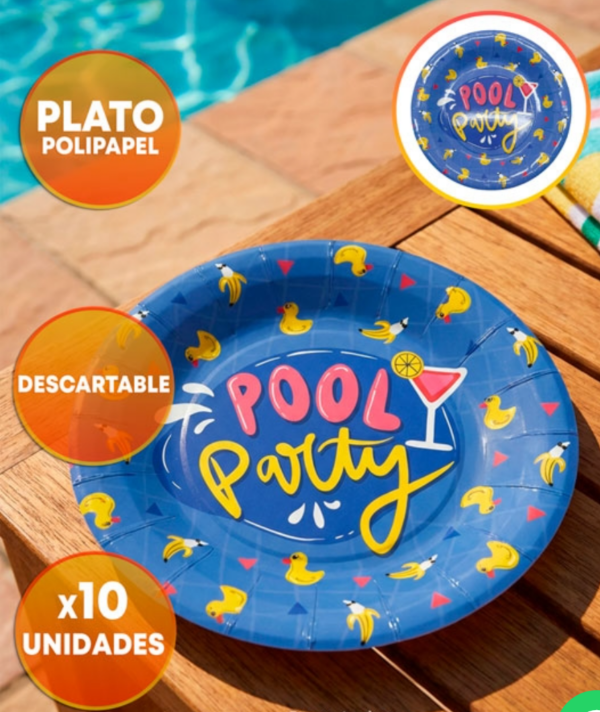 Producto - Platos pool party x 10 un