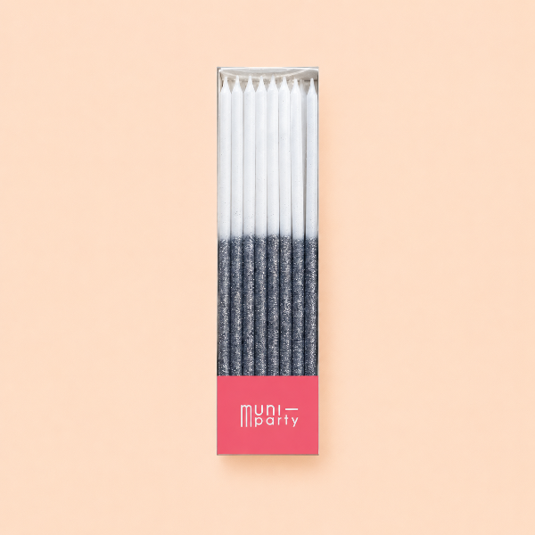Producto - Vela Bicolor Plata x16