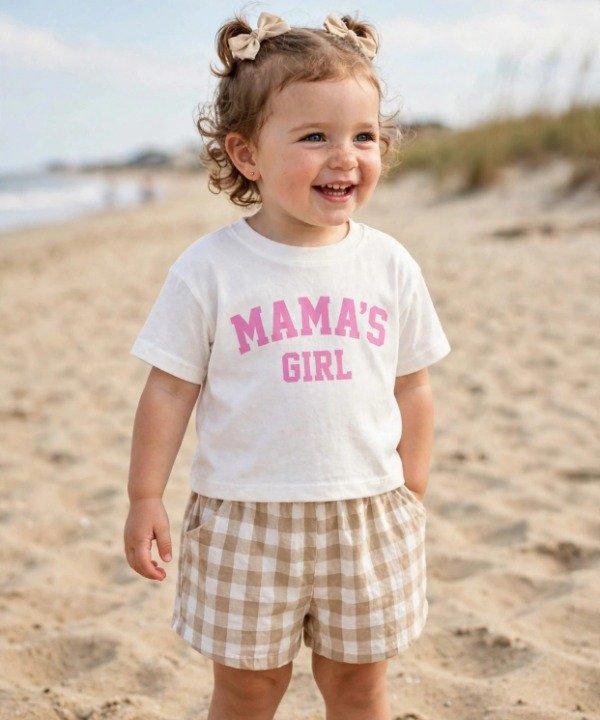 Producto - Conjunto Bebé Mamas Girl , Remera y Short 3 a 24 Meses - 0