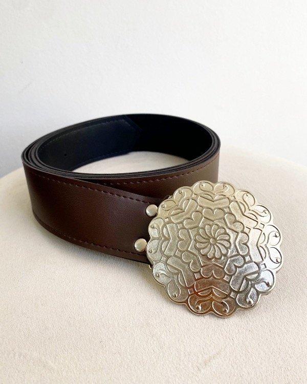 Producto - CINTO FLORA PLATEADO