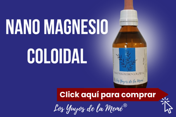 Producto - Nano Magnesio Coloidal 30 ppm, frasco gotero de 60 ml. - 0