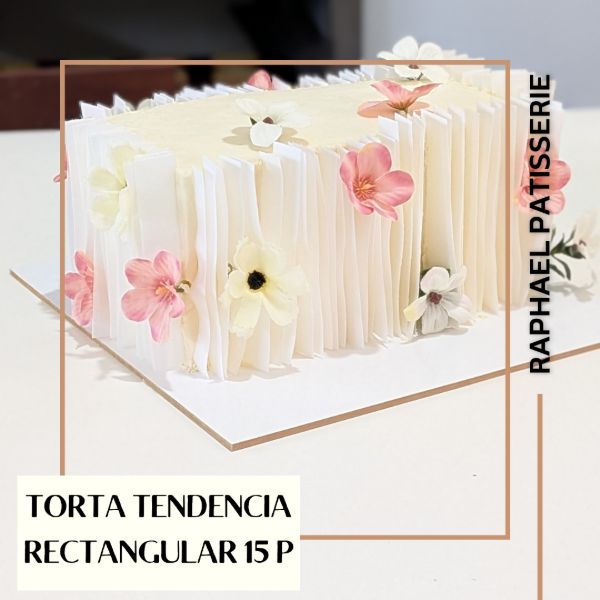 Producto - Torta tendencia rectangular 15 porc