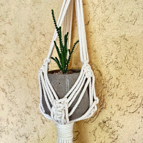 Producto - Porta maceta de Macramé Camelia - 2