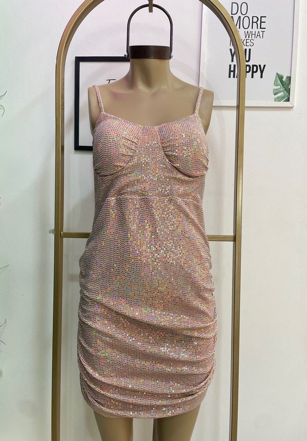 Producto - Vestido de brillo corto LULI 0438