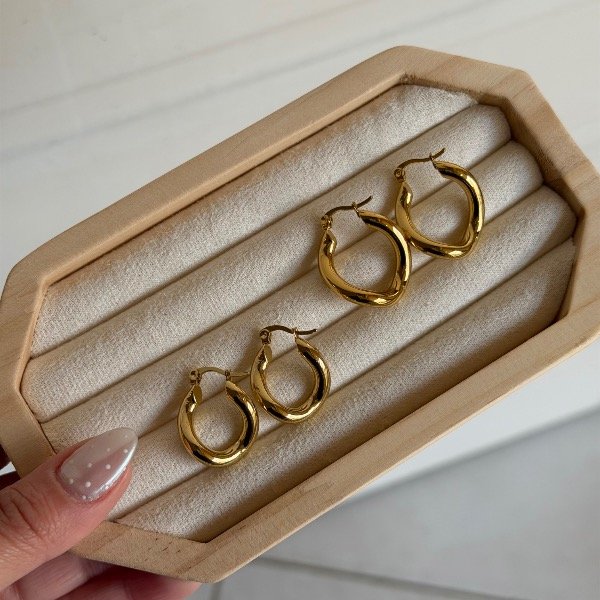Producto - Aros vibes dorados - 2
