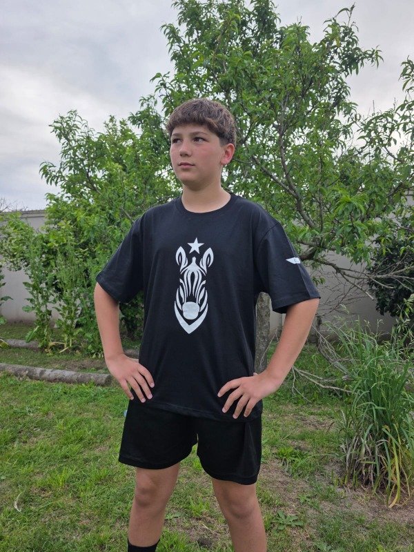 Producto - Remera algodon CEBRA negra