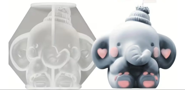 Producto - Molde elefante orejas corazones