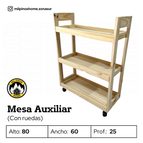 Producto - MESA AUXILIAR CON RUEDAS