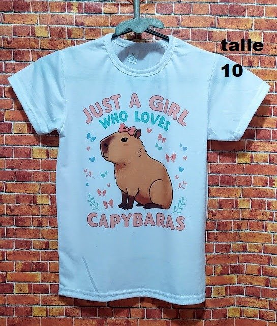 Producto - REMERA - CAPIBARA -POLIESTER NIÑOS TALLE 10 - 2