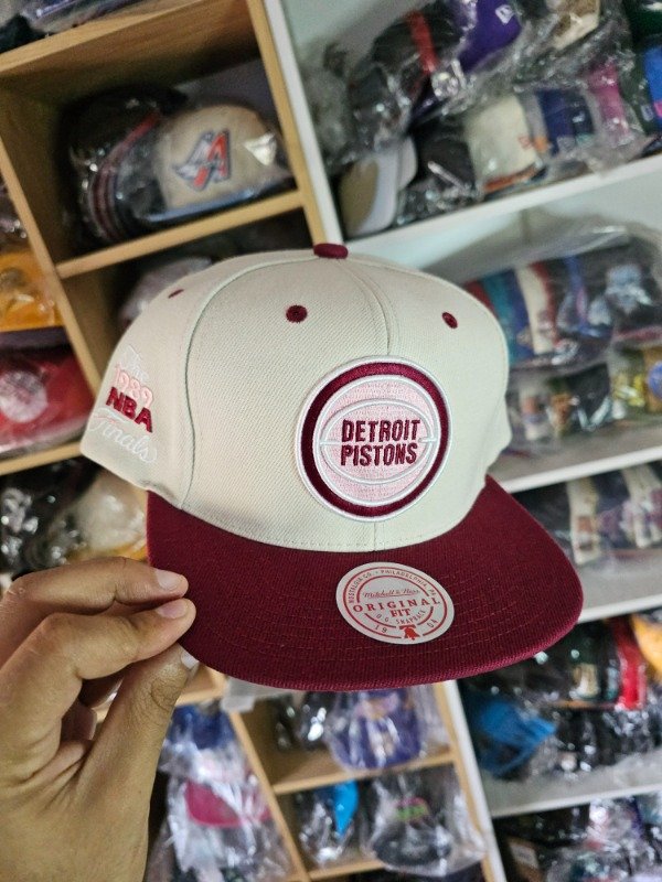 Snapback pink Detroit Pistons The 1989 Finals