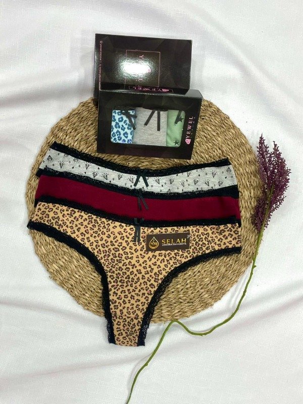 Producto - Art 19  Pack X3 Colales de Algodón con Puntilla Estampada.T:UNICO