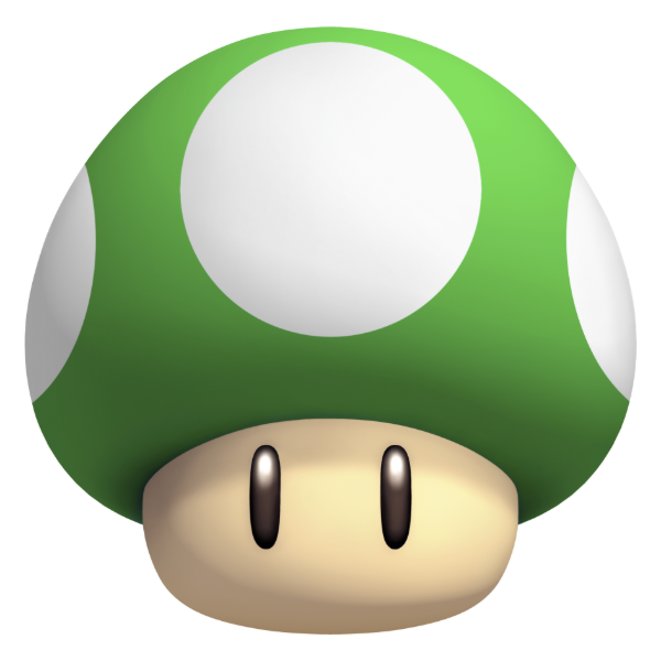 Producto - Sticker hongo verde Mario Bross