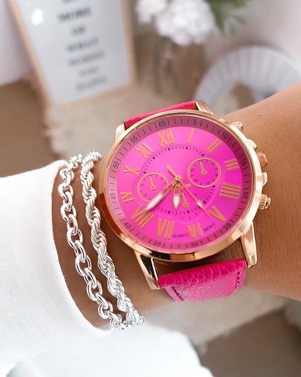 Producto - RELOJ ROMA FUCSIA