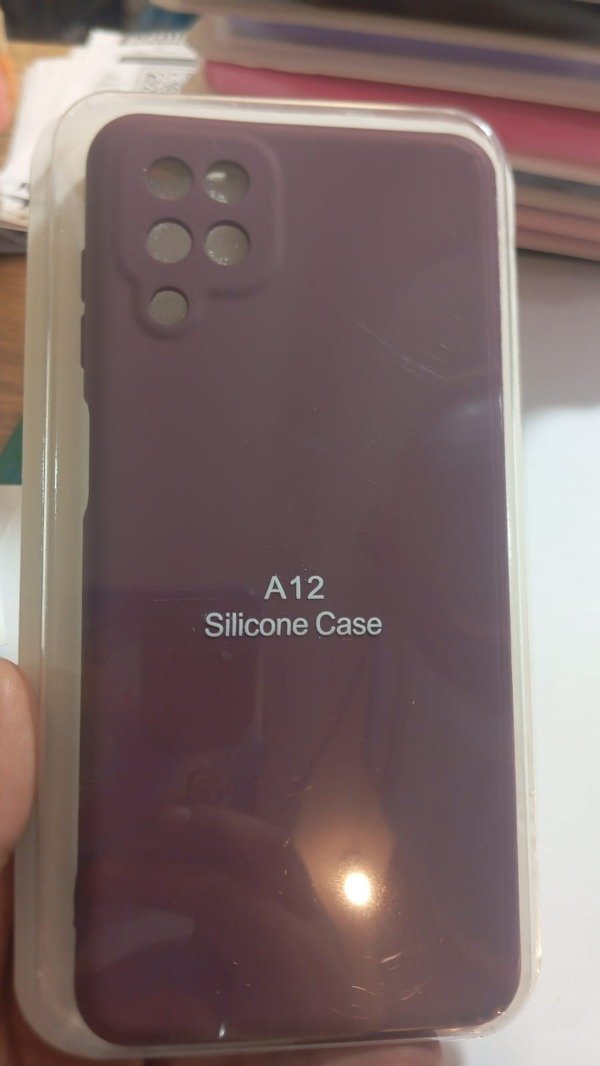 Producto - Funda Silicone Case Violeta Oscuro para Samsung A12