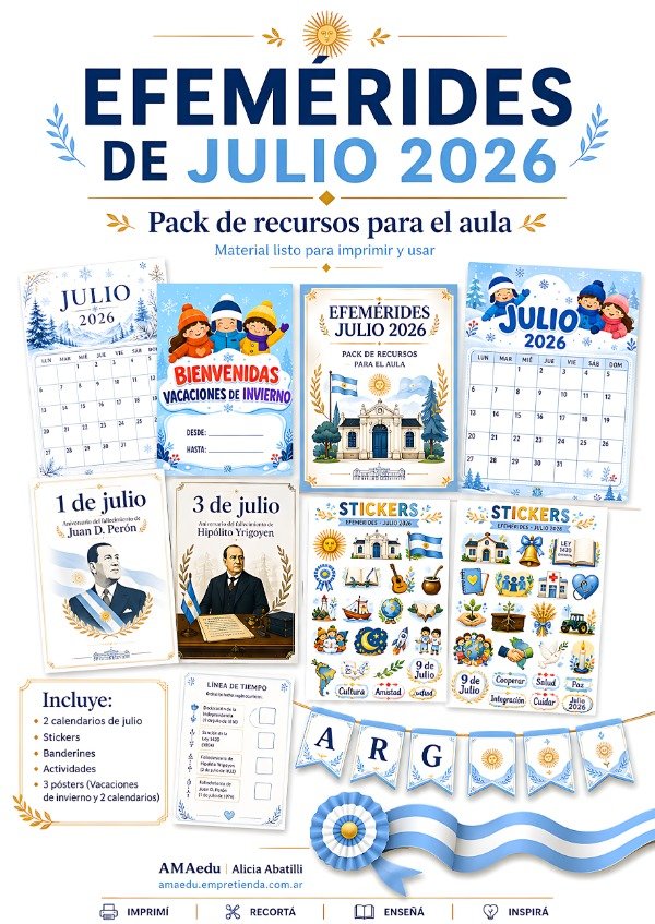 Producto - EFEMÉRIDES JULIO 2026