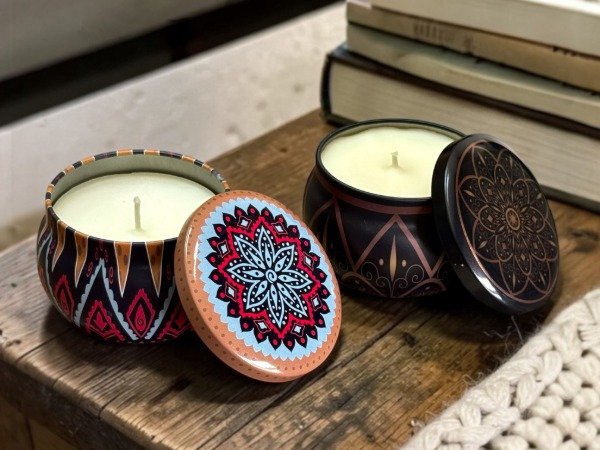 Producto - Lata Mandala Aromatica . D.6,5 cm