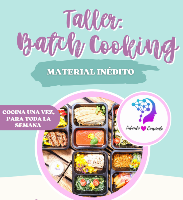 Producto - Taller: Batch Cooking: Cocina una vez para toda la semana