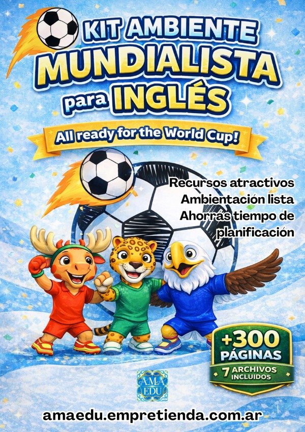 Producto - Kit AMBIENTE MUNDIALISTA (INGLÉS)