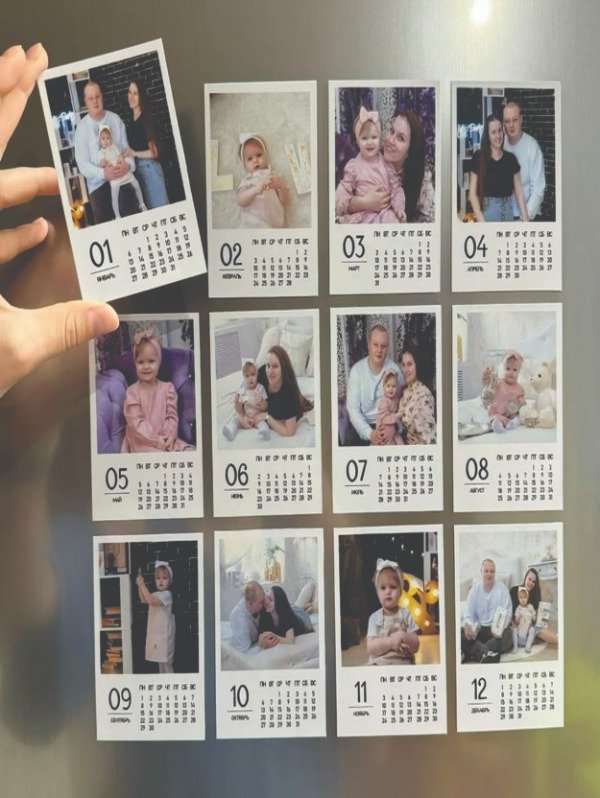 Producto - Fotos polaroid calendario imantada