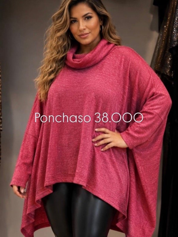Producto - Maxi Over poncho lana brush