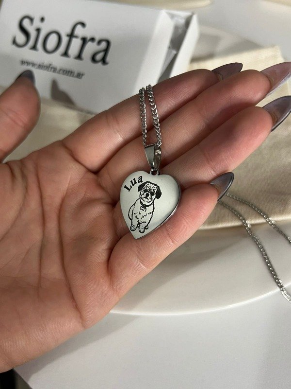 Producto - Collar Corazon Personalizado 2,5cm