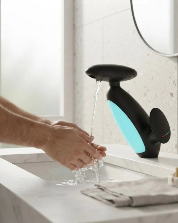 Producto - Grifería Monocomando Inteligente Orgánica Con Panel Led Sensorial Premium - 2