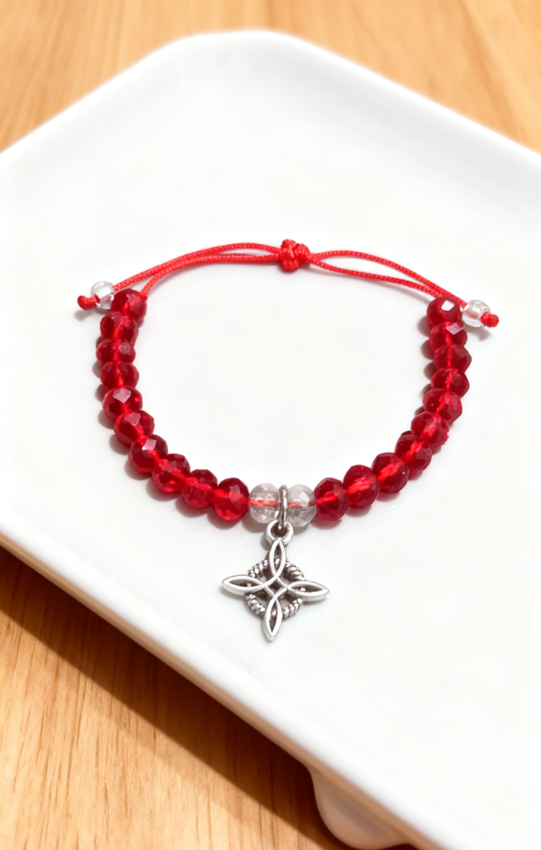 Producto - Pulsera nudo de bruja con cristales