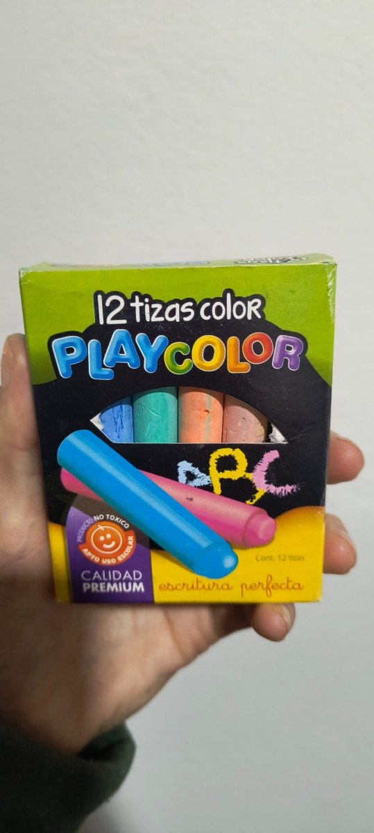 Producto - Tizas de colores x 12 playcolor