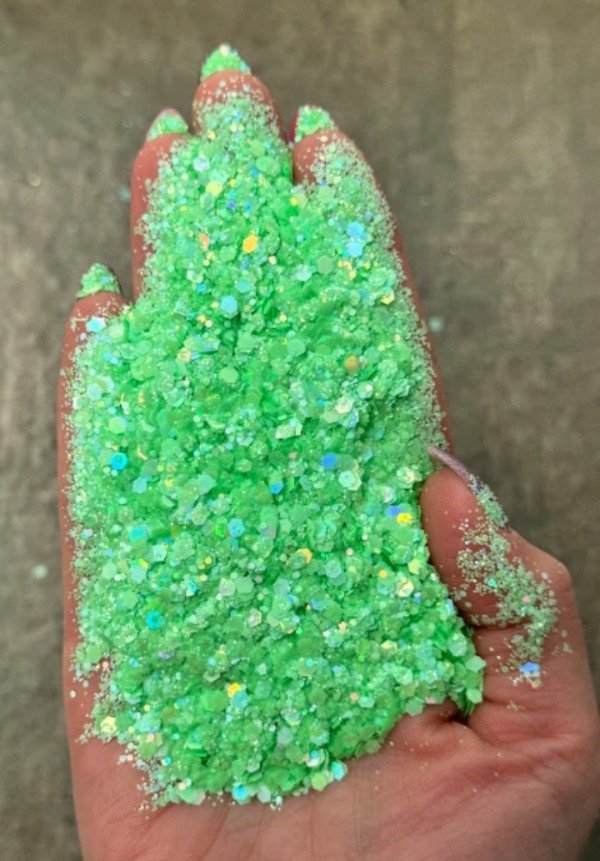 Producto - Glitter pastel verde