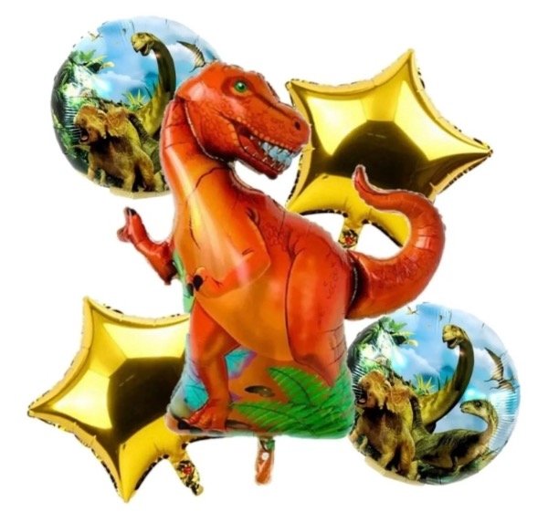Producto - Set de 5 Globos Dinos