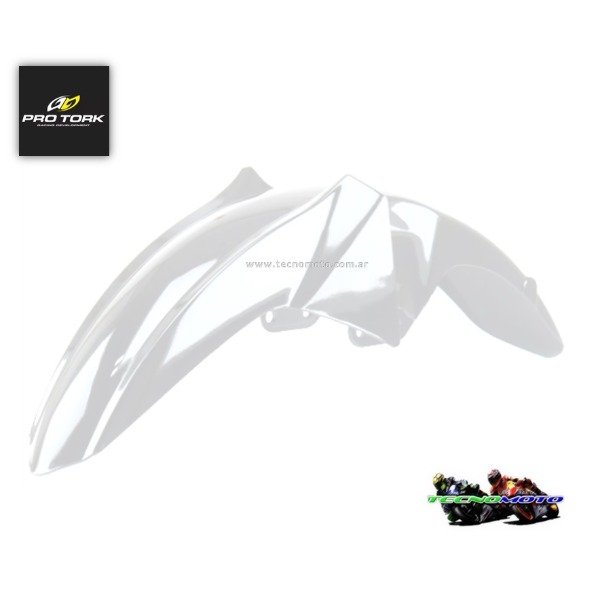 Producto - GUARDABARRO DELANTERO YAMAHA 125 YBR NEW -BLANCO  [PROTORK] -48956