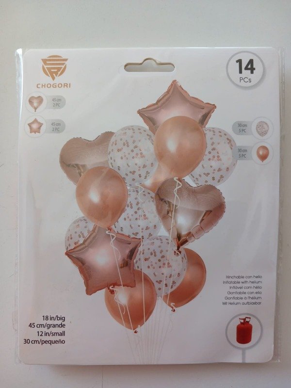 Producto - SGML 14P. Corazón y Estrella Rosa Gold