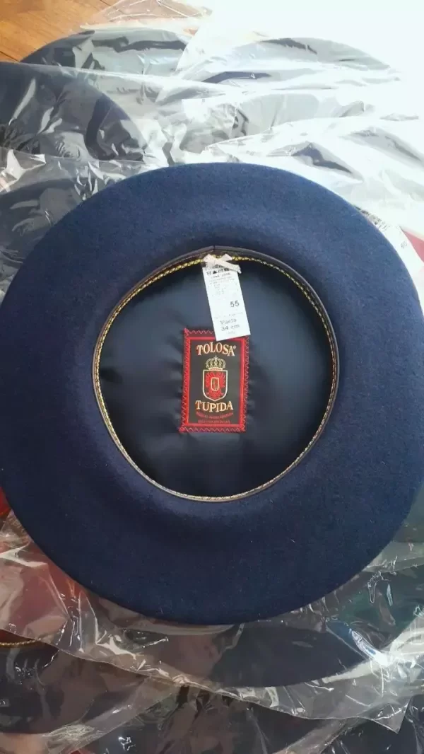 Producto - Boina Tolosa 34cm c/taf azul