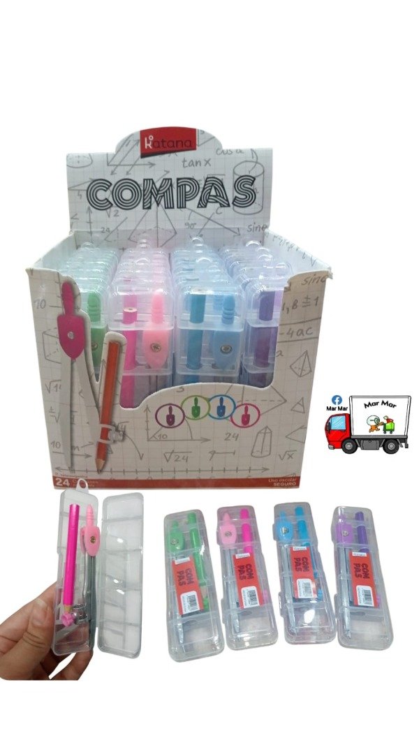 Producto - Compás de metal con lápiz katana (mayor)