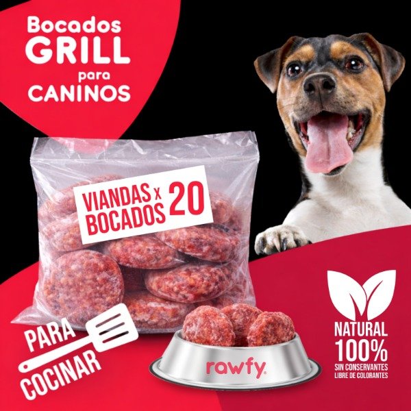 Producto - Vianda GRILL Bocados para Caninos x 20 unid.
