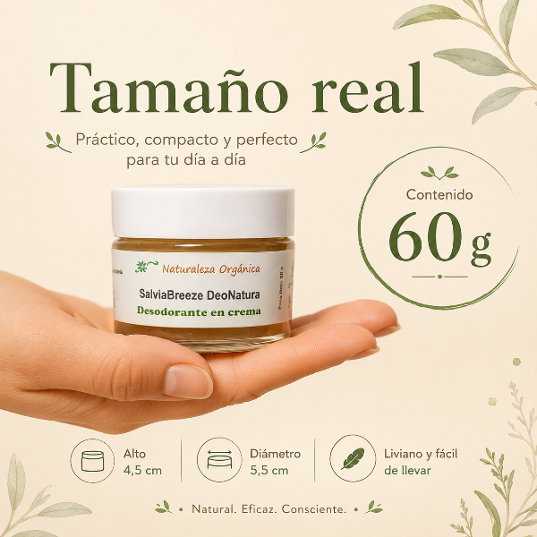 Producto - Desodorante en crema SalviaBreeze DeoNatura - 4