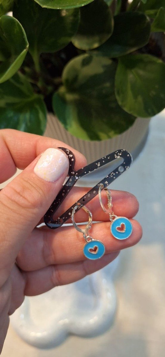 Producto - Argollitas Blanco Esmaltadas