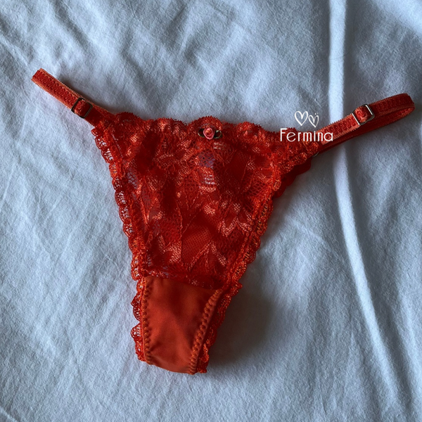 Producto - TANGA COLA LESS ALEGRÍA NARANJA (Talle único regulable)