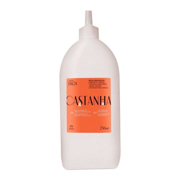 Producto - Ekos castaña jabón líquido para manos - repuesto 250ml.
